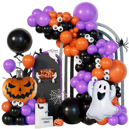 107PCS 32'' Bat Ghost Pumpkin Balloon Halloween Balloon Garland Decors - ChildAngle