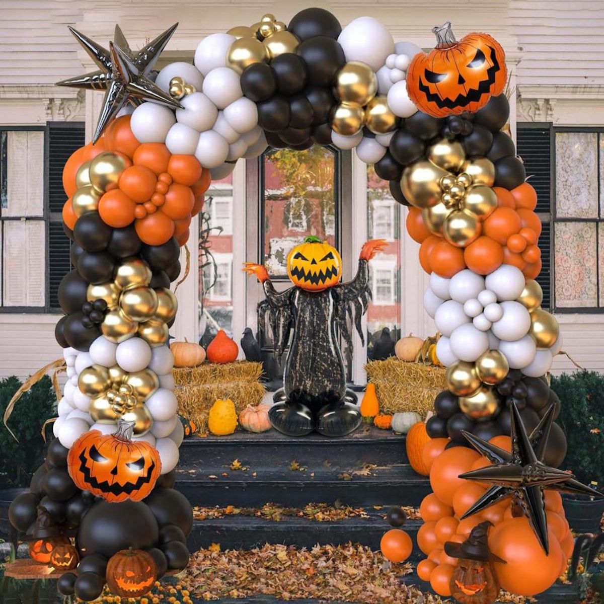 107PCS 32'' Bat Ghost Pumpkin Balloon Halloween Balloon Garland Decors - ChildAngle