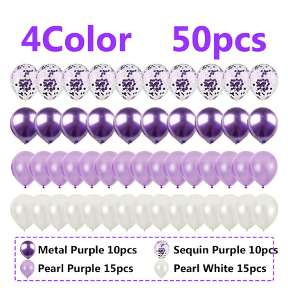 10 inch Metallic Balloon Black Gold Silver Green Pink Decorative Balloon for Parties Birthday - ChildAngle