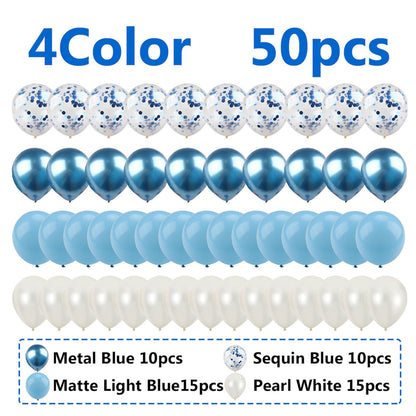 10 inch Metallic Balloon Black Gold Silver Green Pink Decorative Balloon for Parties Birthday - ChildAngle