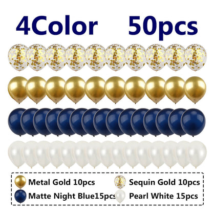 10 inch Metallic Balloon Black Gold Silver Green Pink Decorative Balloon for Parties Birthday - ChildAngle