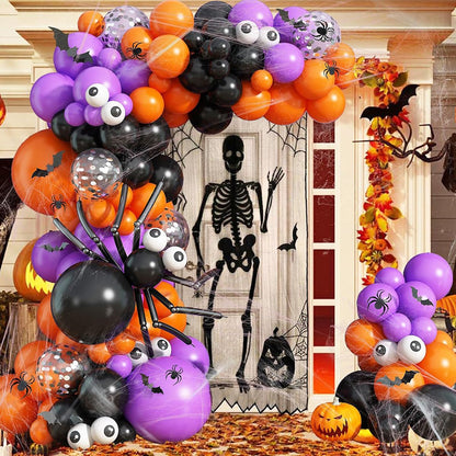 143PCS 18'' Latex Balloon for Halloween Party Eyeball Dot Confetti Colored Balloon Set - ChildAngle