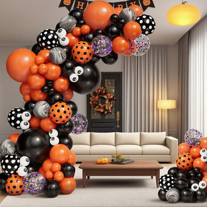 143PCS 18'' Latex Balloon for Halloween Party Eyeball Dot Confetti Colored Balloon Set - ChildAngle