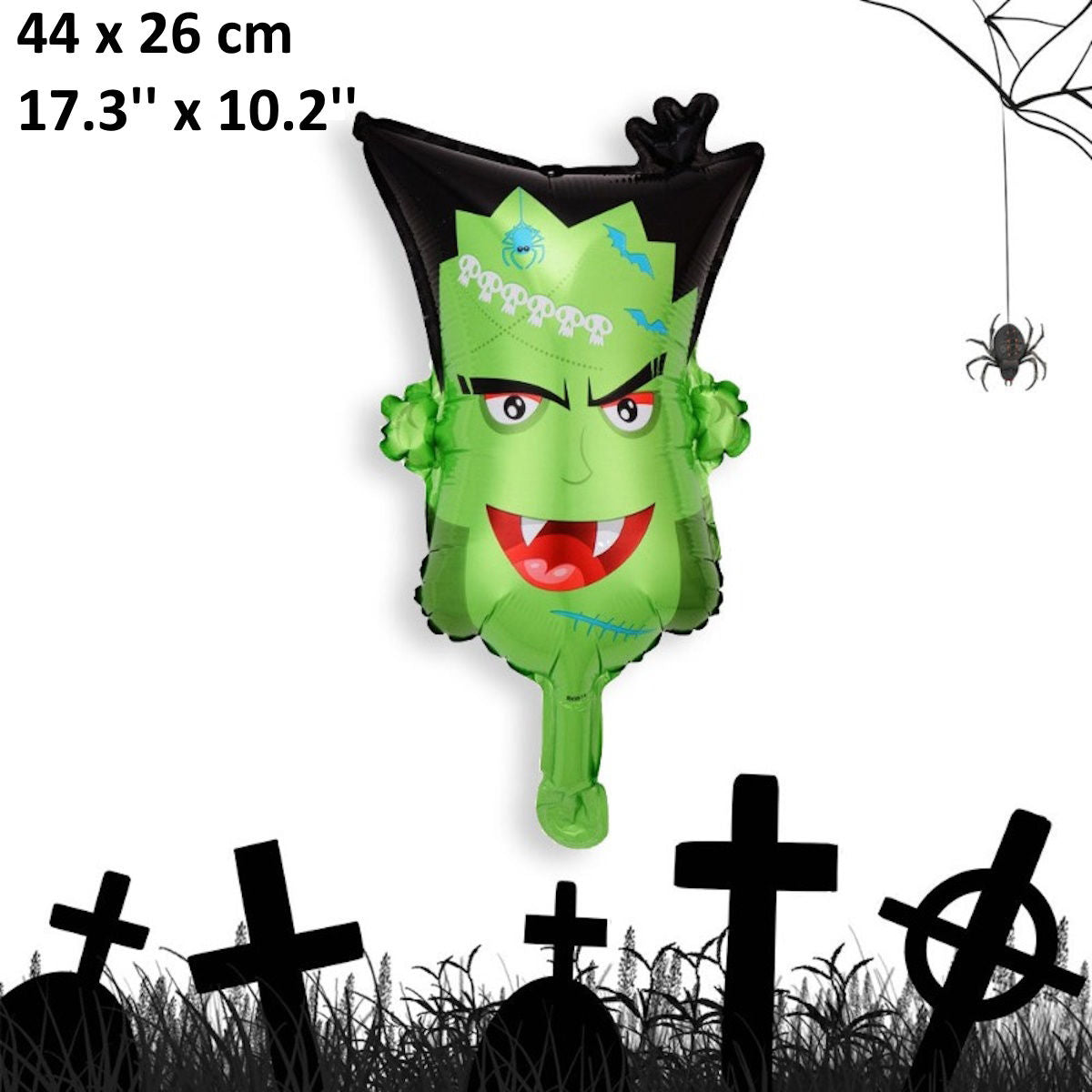 1PC 18'' Balloon Centerpiece for Table Pumpkin Skull Witch Spider Bat Balloon Balloon Focal - ChildAngle