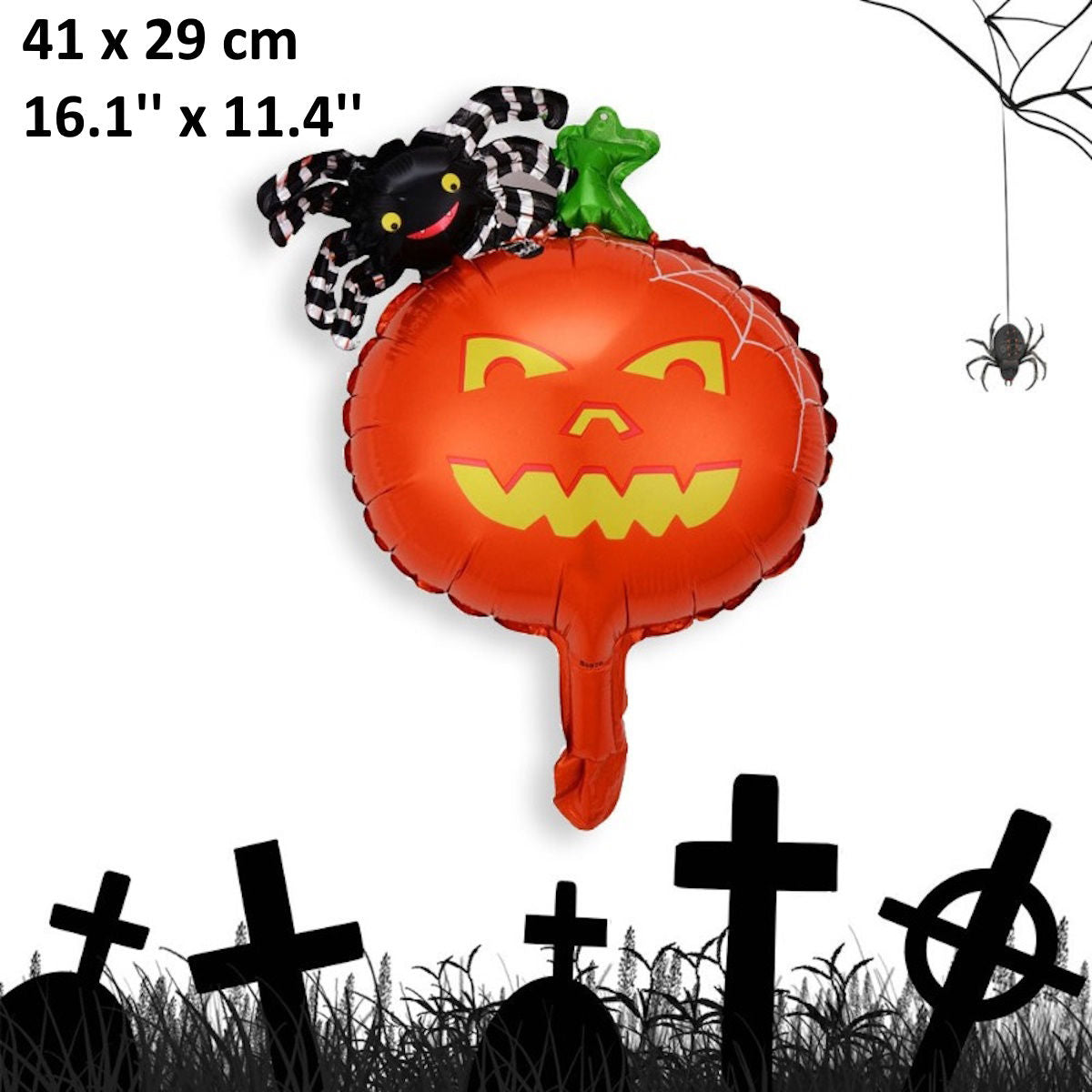 1PC 18'' Balloon Centerpiece for Table Pumpkin Skull Witch Spider Bat Balloon Balloon Focal - ChildAngle