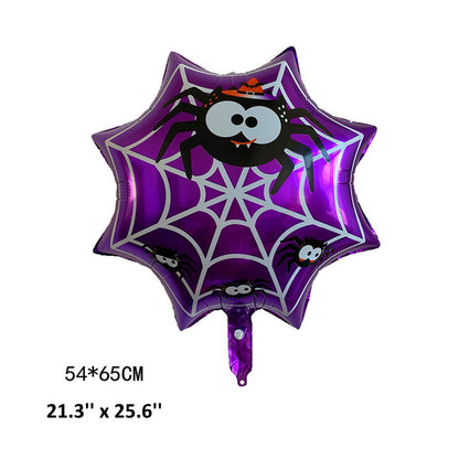 1PC 26'' Balloon Centerpiece Happy Halloween Pumpkin Spider Web for Arch Balloon Focal