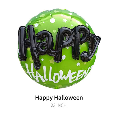 1PC 26'' Balloon Centerpiece Happy Halloween Pumpkin Spider Web for Arch Balloon Focal