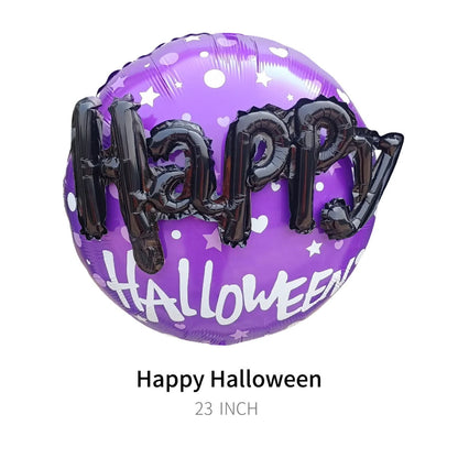 1PC 26'' Balloon Centerpiece Happy Halloween Pumpkin Spider Web for Arch Balloon Focal - ChildAngle