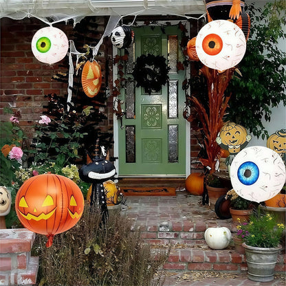 1PC 30'' Balloon Centerpiece Pumpkin Eyeball Black Cat on Moon Spider for Arch Balloon Focal - ChildAngle