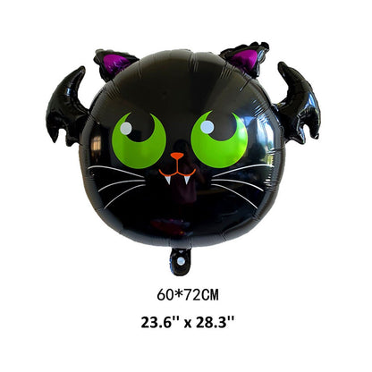 1PC 30'' Balloon Centerpiece Pumpkin Eyeball Black Cat on Moon Spider for Arch Balloon Focal - ChildAngle