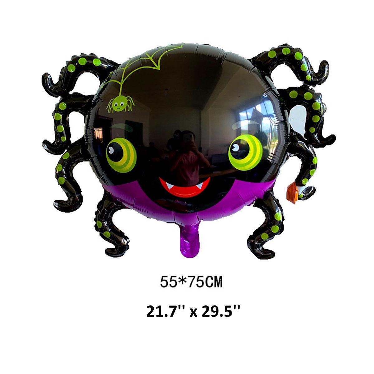 1PC 30'' Balloon Centerpiece Pumpkin Eyeball Black Cat on Moon Spider for Arch Balloon Focal - ChildAngle