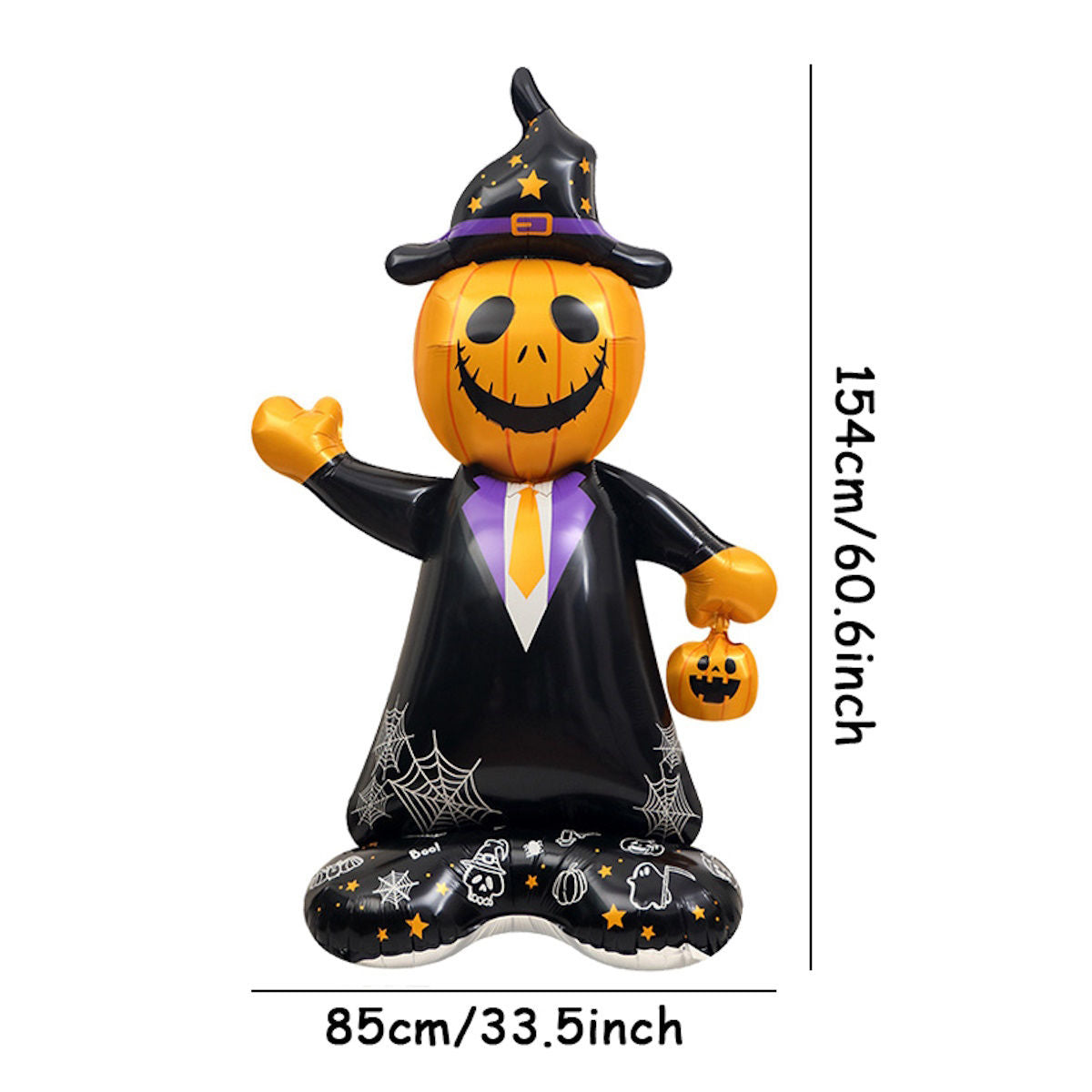 1PC 60'' Balloon Centerpiece Giant Balloon Pumpkin Witch Hat for Arch Balloon Focal - ChildAngle