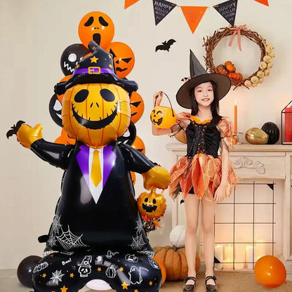 1PC 60'' Balloon Centerpiece Giant Balloon Pumpkin Witch Hat for Arch Balloon Focal - ChildAngle