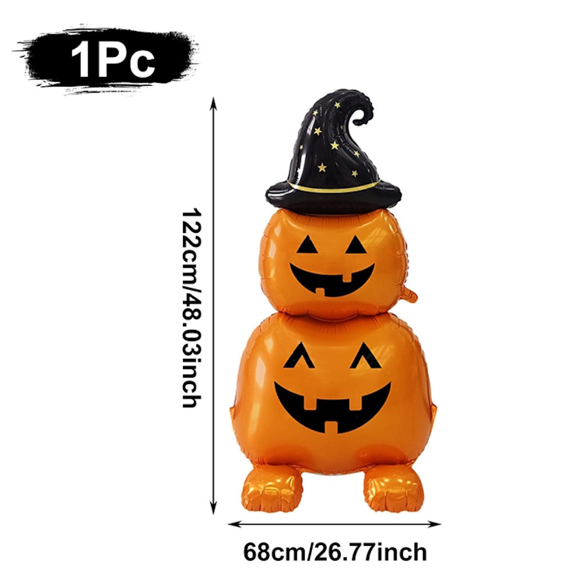 1PC 60'' Balloon Centerpiece Giant Balloon Pumpkin Witch Hat for Arch Balloon Focal - ChildAngle