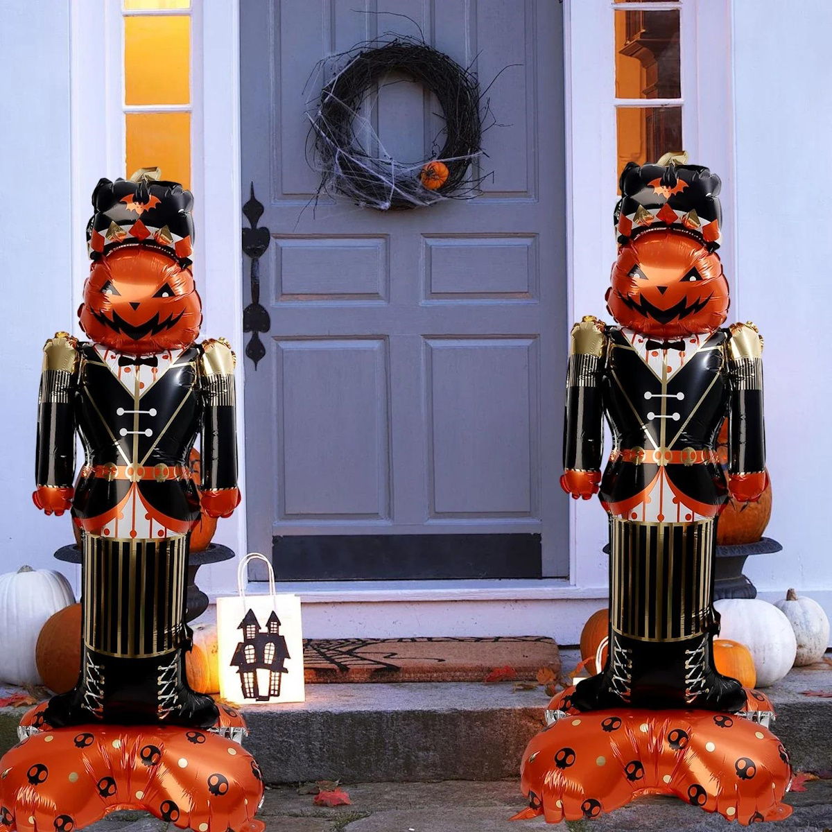 1PC 60'' Balloon Centerpiece Standing Pumpkin Bat Tree for Arch Balloon Focal - ChildAngle