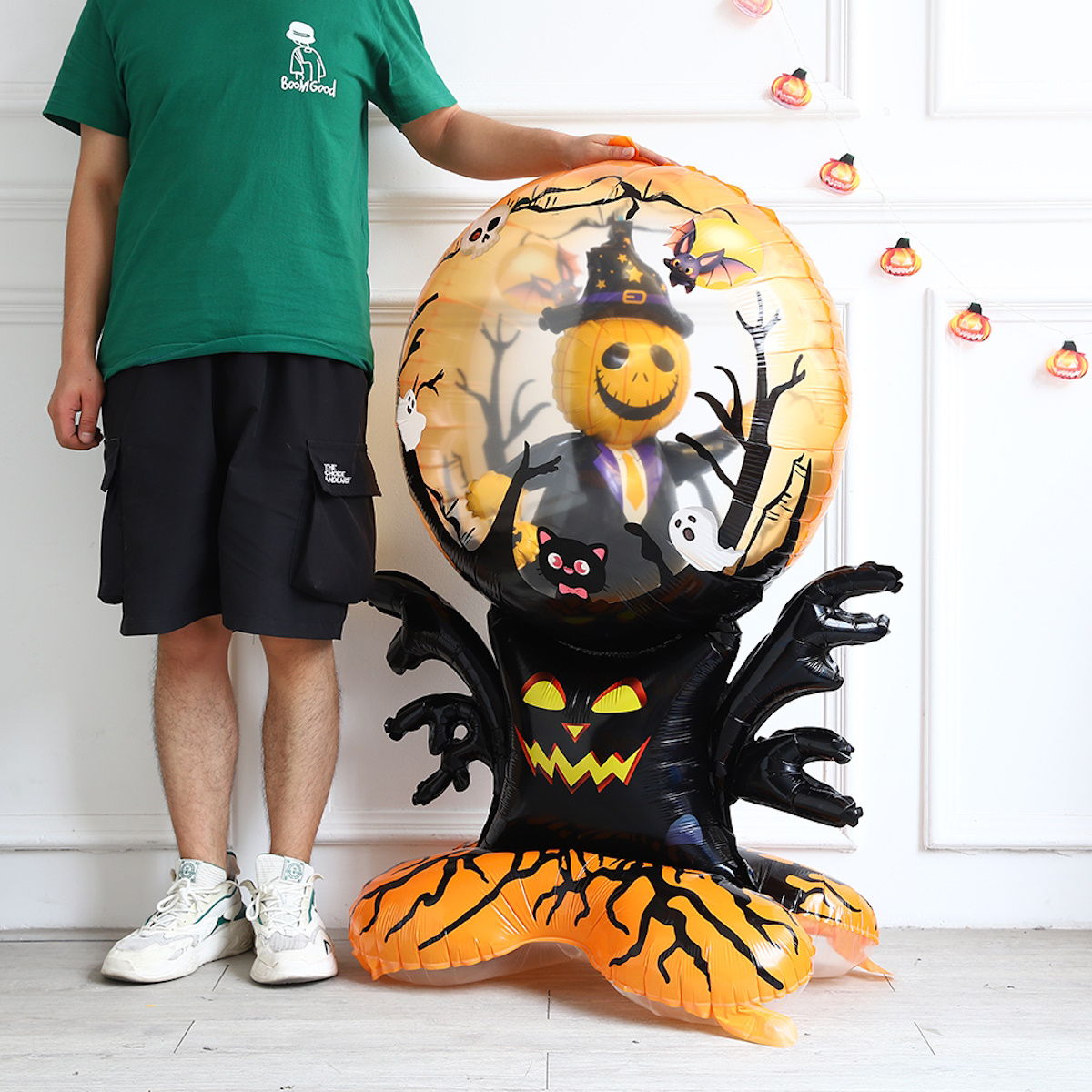 1PC 60'' Balloon Centerpiece Standing Pumpkin Bat Tree for Arch Balloon Focal - ChildAngle