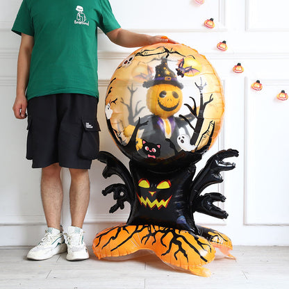 1PC 60'' Balloon Centerpiece Standing Pumpkin Bat Tree for Arch Balloon Focal - ChildAngle