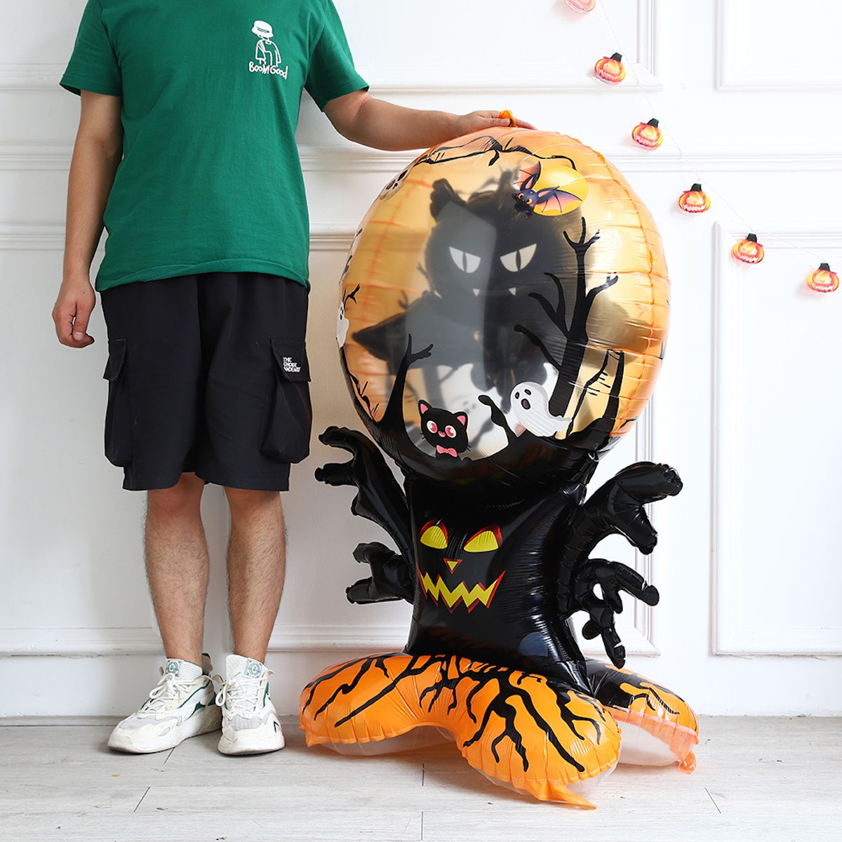 1PC 60'' Balloon Centerpiece Standing Pumpkin Bat Tree for Arch Balloon Focal - ChildAngle