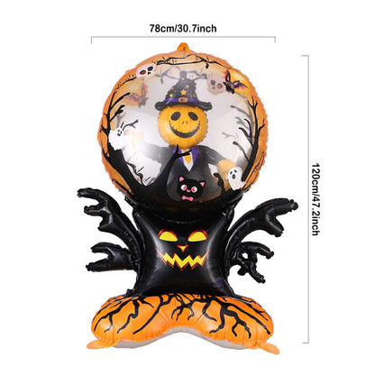 1PC 60'' Balloon Centerpiece Standing Pumpkin Bat Tree for Arch Balloon Focal - ChildAngle