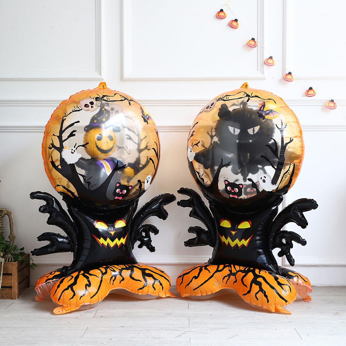 1PC 60'' Balloon Centerpiece Standing Pumpkin Bat Tree for Arch Balloon Focal - ChildAngle