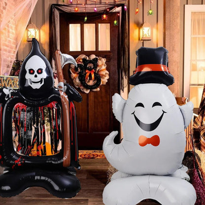 1PC 60'' Balloon Centerpiece Standing Skull Witch Ghost and Grim Reaper - ChildAngle