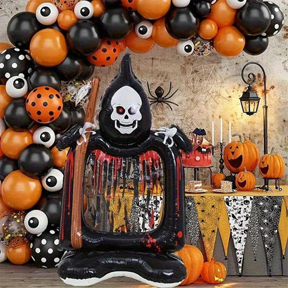 1PC 60'' Balloon Centerpiece Standing Skull Witch Ghost and Grim Reaper - ChildAngle