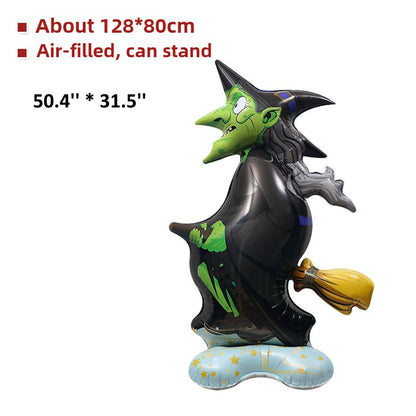 1PC 60'' Balloon Centerpiece Standing Skull Witch Ghost and Grim Reaper - ChildAngle