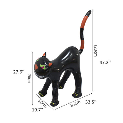 1PC 60'' Balloon Centerpiece Giant Balloon Haunted House Bat Black Cat Spider Coffin Ghost for Arch Balloon Focal - ChildAngle