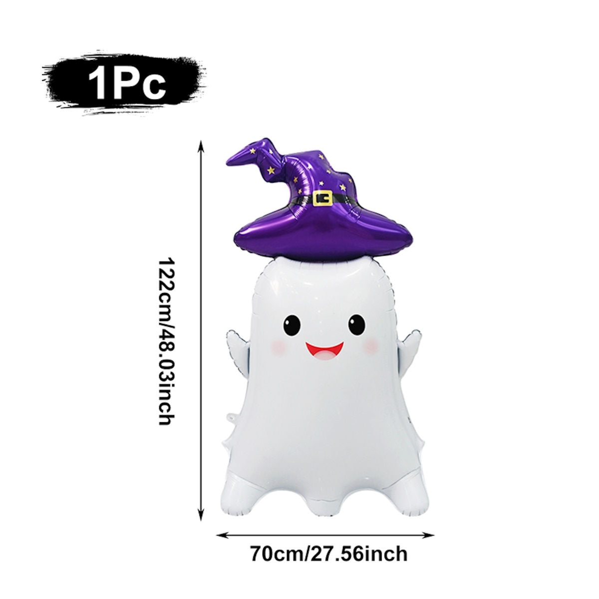 1PC 60'' Balloon Centerpiece Giant Balloon Haunted House Bat Black Cat Spider Coffin Ghost for Arch Balloon Focal - ChildAngle