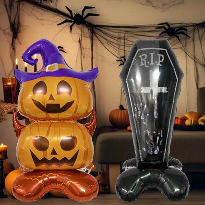 1PC 60'' Balloon Centerpiece Standing Coffin Mummy Vampire for Arch Balloon Focal - ChildAngle