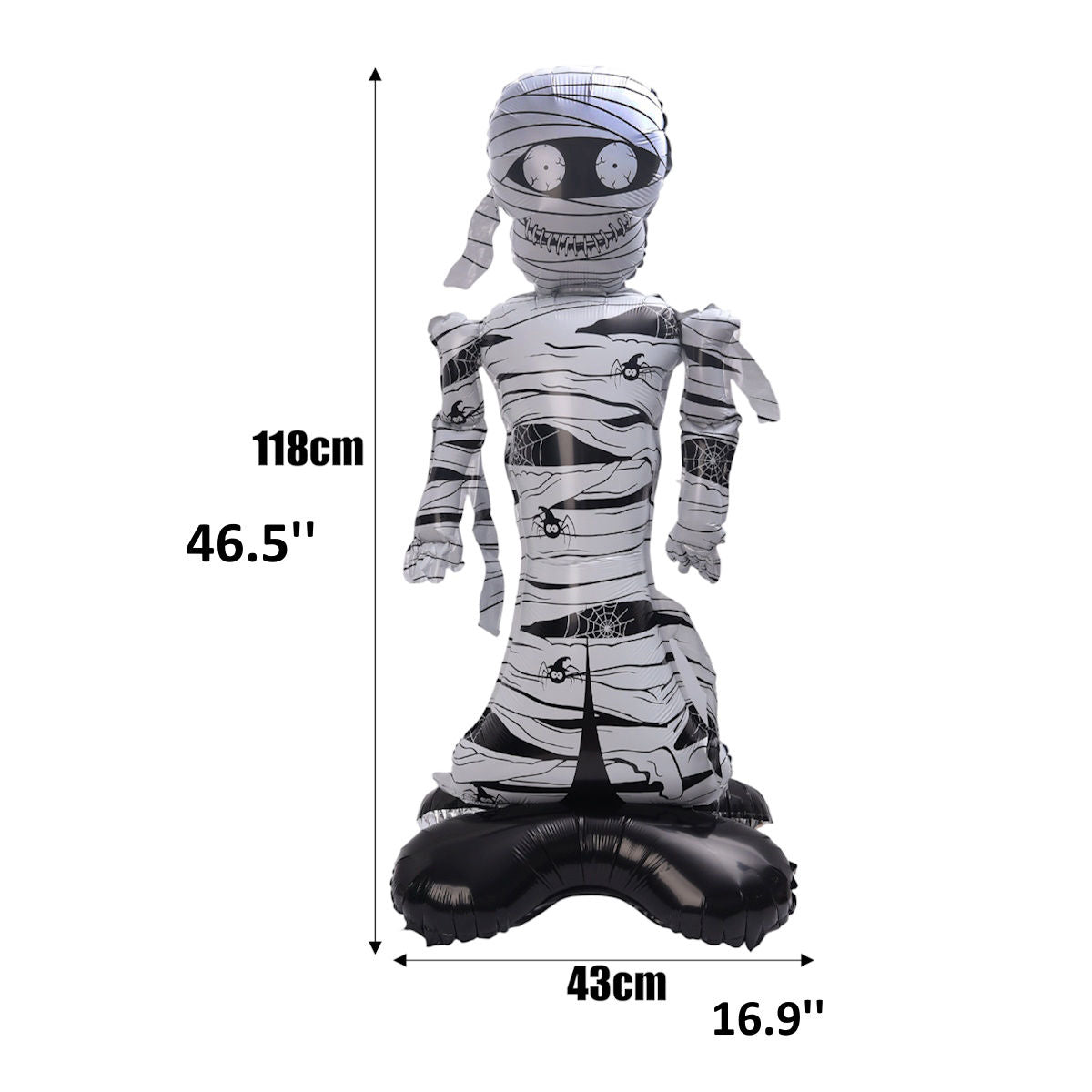 1PC 60'' Balloon Centerpiece Standing Coffin Mummy Vampire for Arch Balloon Focal - ChildAngle