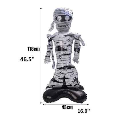 1PC 60'' Balloon Centerpiece Standing Coffin Mummy Vampire for Arch Balloon Focal - ChildAngle