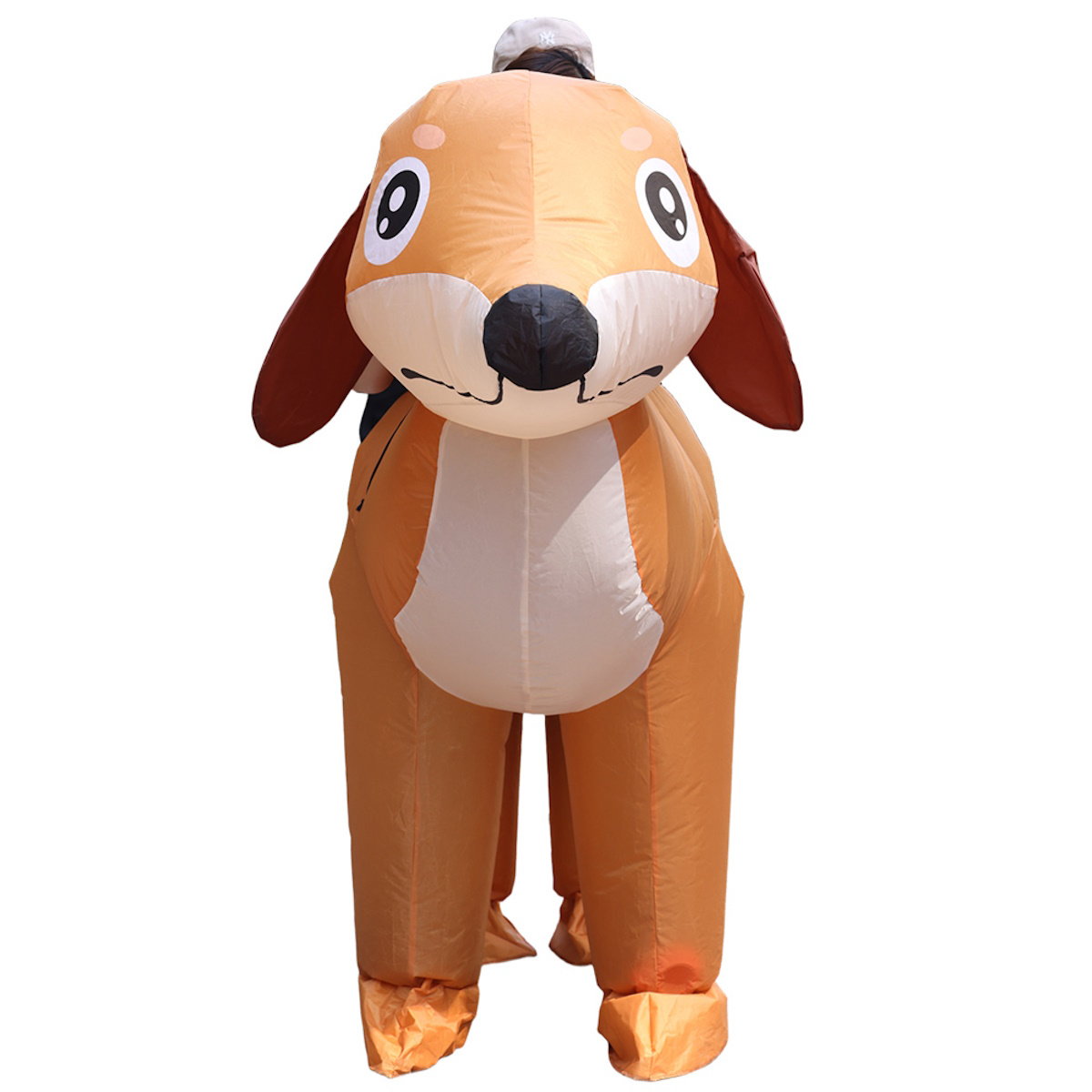 Teens 2-Person Couple Weiner Dog Inflatable Costumes Blow up - ChildAngle
