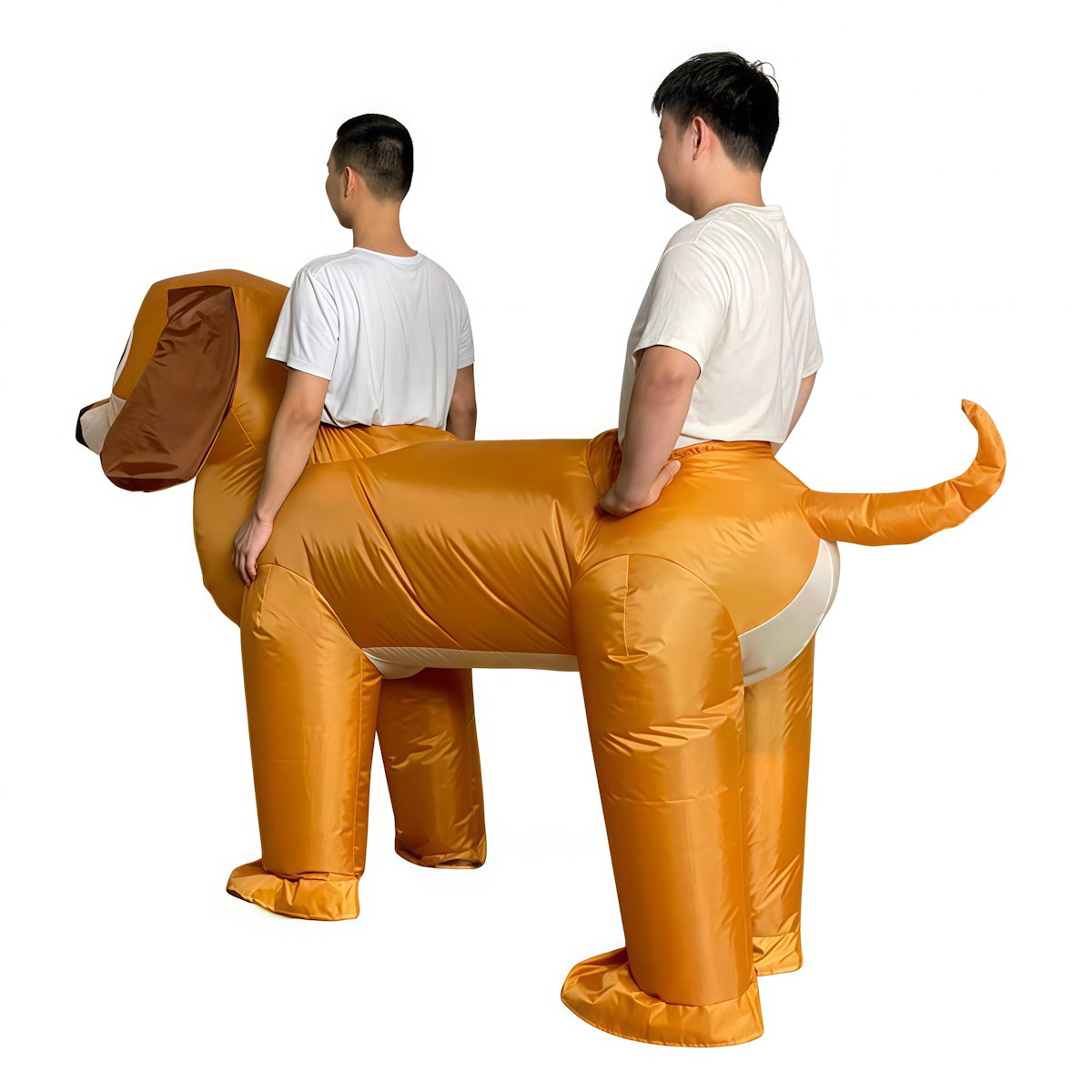 Teens 2-Person Couple Weiner Dog Inflatable Costumes Blow up - ChildAngle
