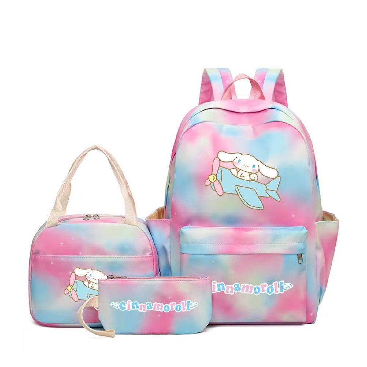 3PCS Cinnamoroll Backpack and Lunchbox Pencil Case Set - ChildAngle