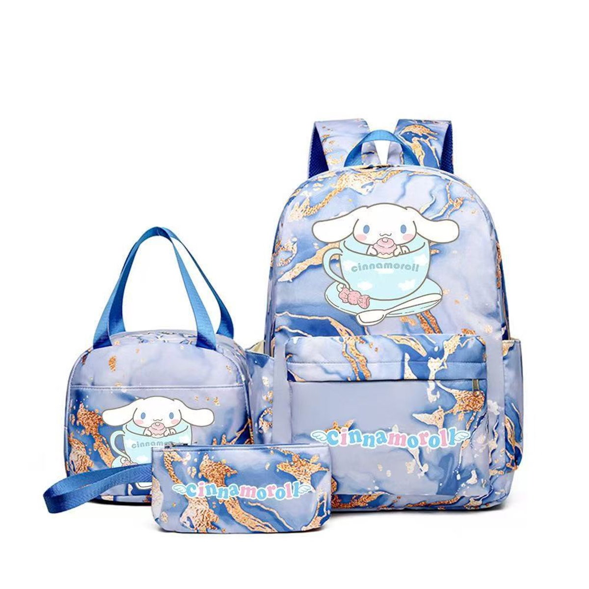 3PCS Cinnamoroll Backpack and Lunchbox Pencil Case Set - ChildAngle