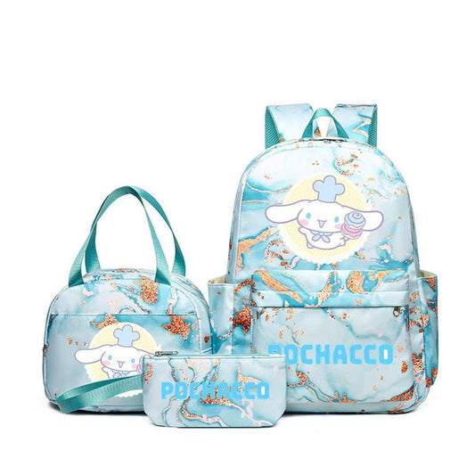 3PCS Cinnamoroll Backpack and Lunchbox Pencil Case Set - ChildAngle
