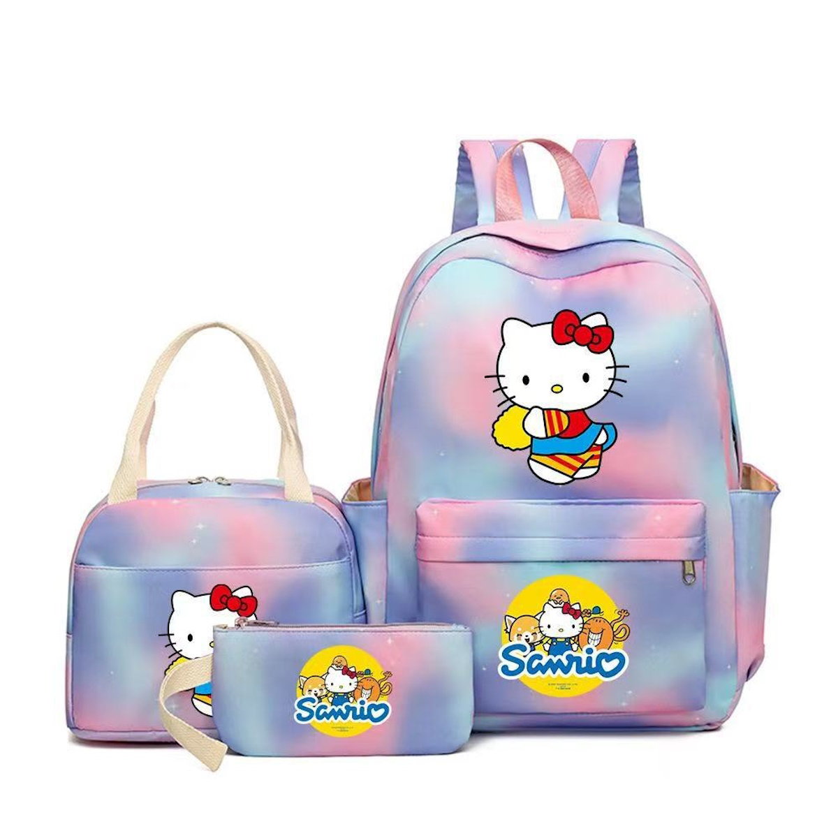 3PCS Hello Kitty Backpack and Lunchbox Pencil Bag Set - ChildAngle