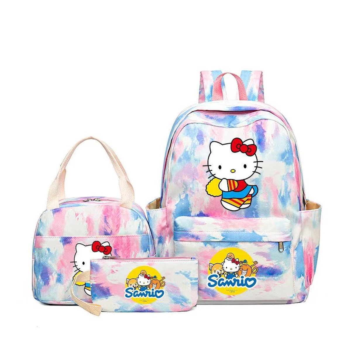 3PCS Hello Kitty Backpack and Lunchbox Pencil Bag Set - ChildAngle