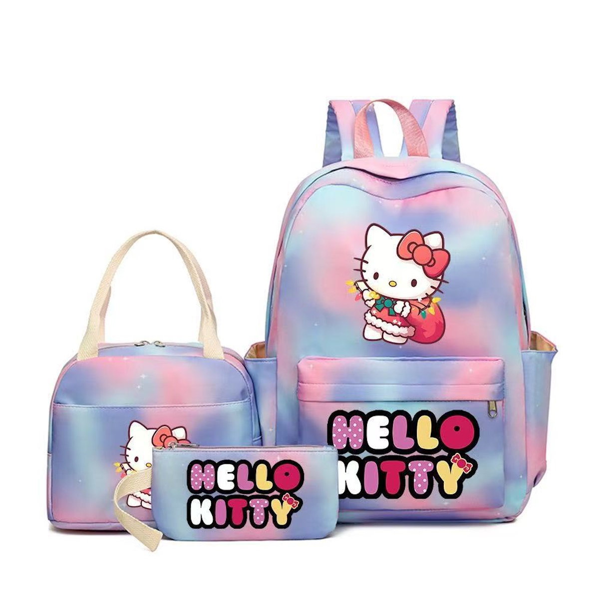 3PCS Hello Kitty Backpack and Lunchbox Pencil Bag Set - ChildAngle