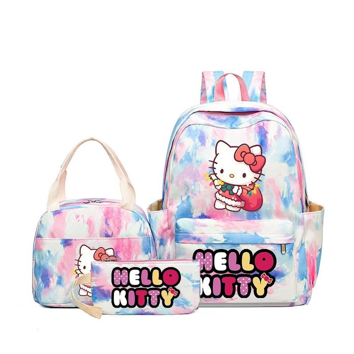 3PCS Hello Kitty Backpack and Lunchbox Pencil Bag Set - ChildAngle