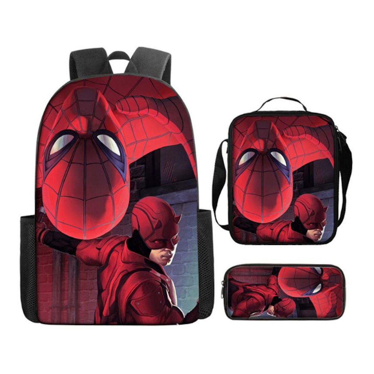 3PCS Spiderman Backpack and Lunchbox Pencil Case Bundle Set - ChildAngle