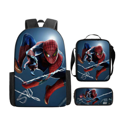 3PCS Spiderman Backpack and Lunchbox Pencil Case Bundle Set - ChildAngle