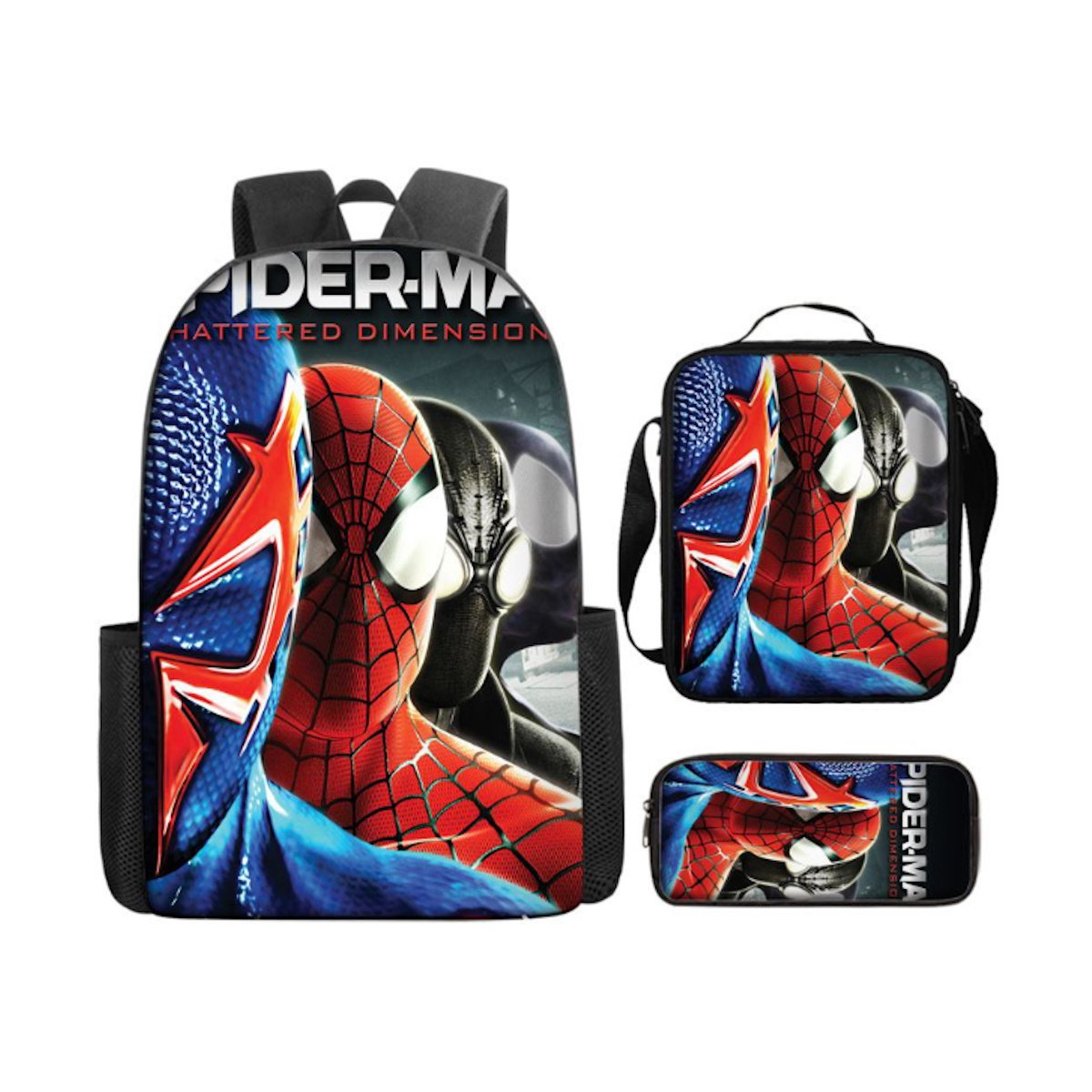 3PCS Spiderman Backpack and Lunchbox Pencil Case Bundle Set - ChildAngle