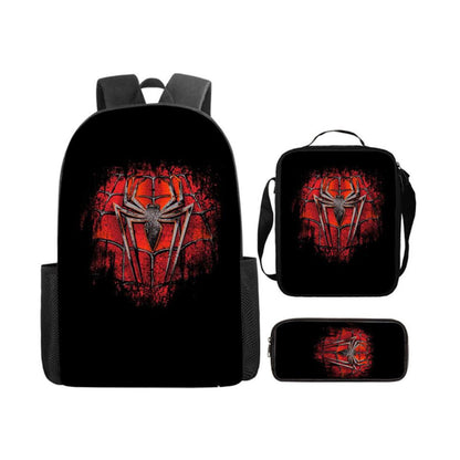 3PCS Spiderman Backpack and Lunchbox Pencil Case Bundle Set - ChildAngle