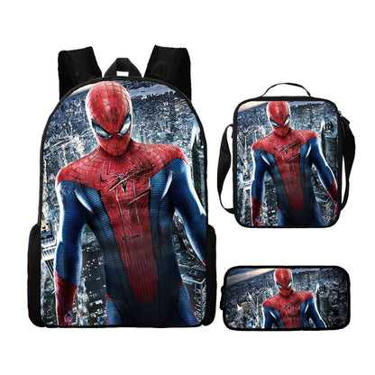 3PCS Spiderman Backpack and Lunchbox Pencil Case Bundle Set - ChildAngle