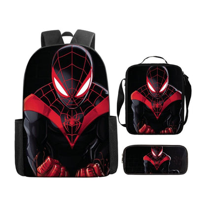 3PCS Spiderman Backpack and Lunchbox Pencil Case Bundle Set - ChildAngle