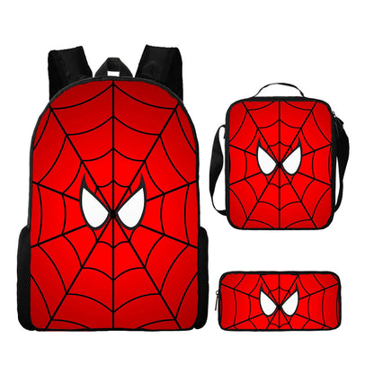 3PCS Spiderman Backpack and Lunchbox Pencil Case Bundle Set - ChildAngle