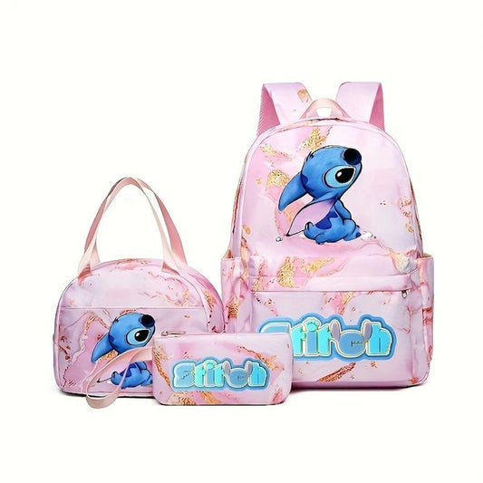 3PCS Stitch Backpack and Lunchbox Pencil Case Set - ChildAngle
