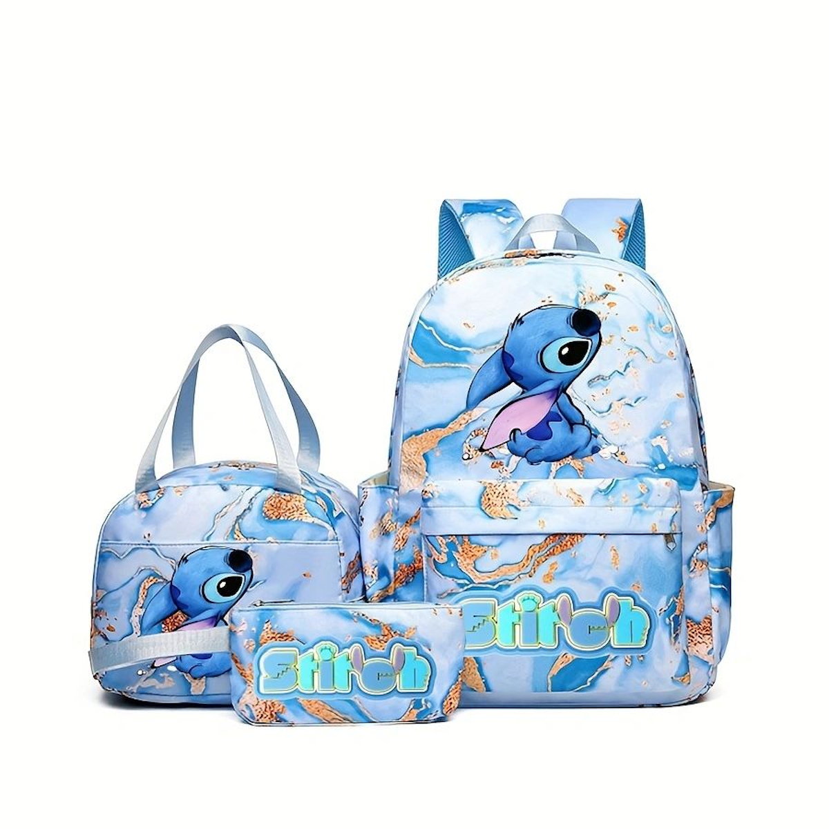 3PCS Stitch Backpack and Lunchbox Pencil Case Set - ChildAngle